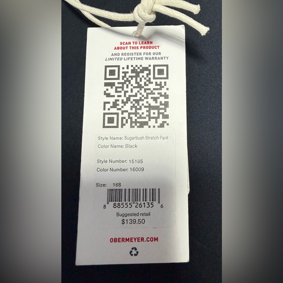 NWT Obermeyer Sugarbush Black Ski Pants women’s size 16 short - Picture 8 of 16